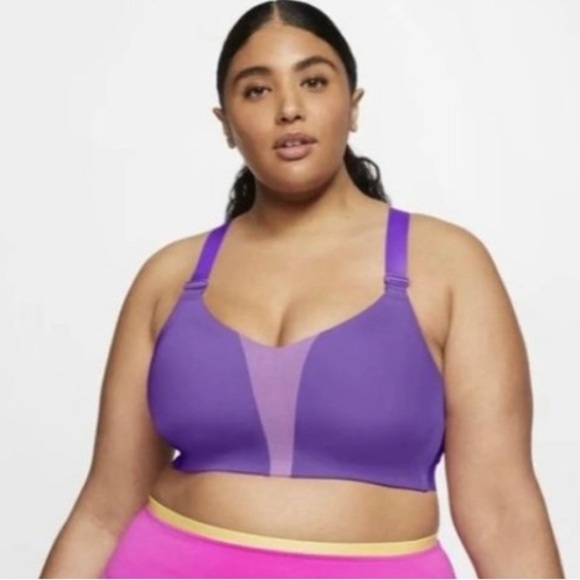 Nike Other - NWT Nike: 40 DD Purple Rival Double Strap High Support Workout Bra